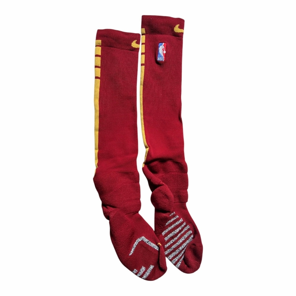 Nike NBA Authentics Elite Knee Highs Socks, Large, Dry-fit, Wine/Gold